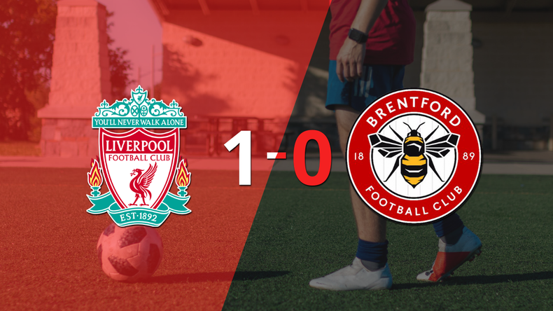 A Liverpool le alcanzó con un gol para derrotar a Brentford en el estadio Anfield