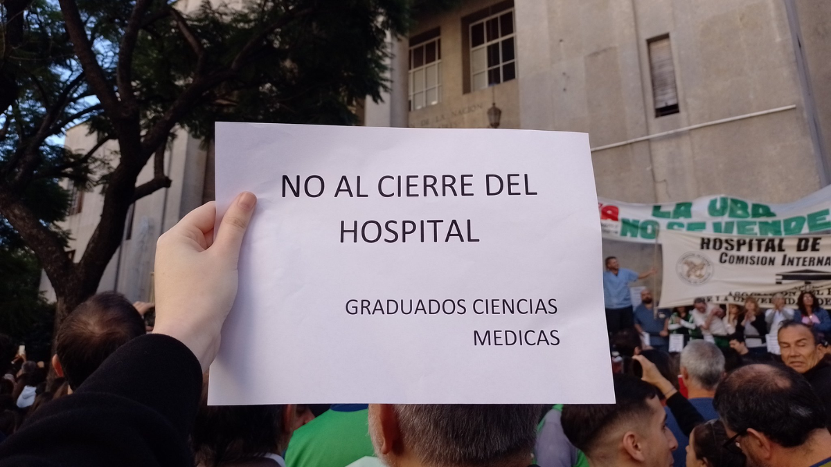 Hospital de Clínicas de la UBA en emergencia por falta de presupuesto