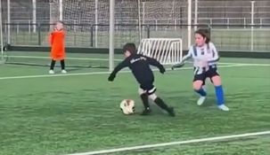 El video donde&nbsp;Rayane Bounida fue confundido con Mateo Messi.&nbsp; 