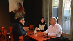 Grindetti junto a la intendenta Soledad Martínez y el diputado provincial Adrián Urreli.