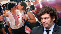 Javier Milei ante la marcha antifascista convocada en su contra. Javier Milei ante la marcha antifascista convocada en su contra.