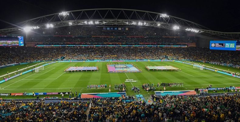 El partido entre Australia e Irlanda tuvo a 75.784 hinchas.