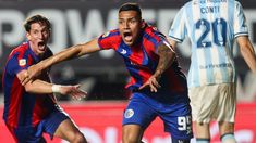 Chichi Peralta grita su gol, el tercero del CASLA. Chichi Peralta grita su gol, el tercero del CASLA.