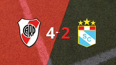 river plate supero a sporting cristal con dos tantos de esequiel barco