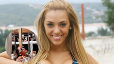 Desde la playa, Floppy Tesouro marcó tendencia con su traje de baño. Desde la playa, Floppy Tesouro marcó tendencia con su traje de baño.