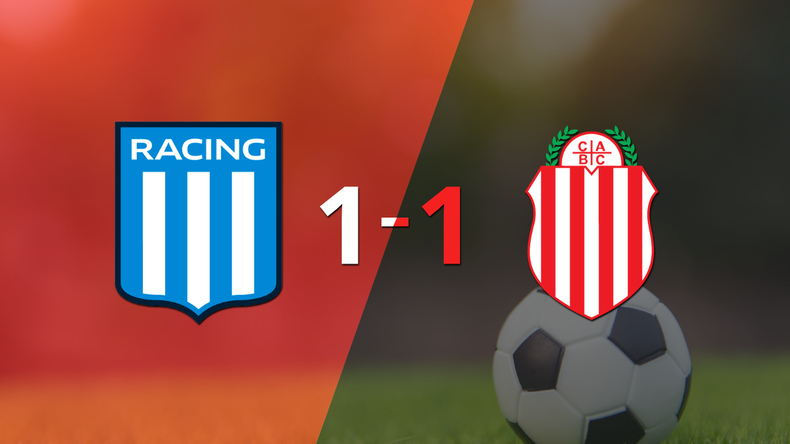 Empate a uno entre Racing Club y Barracas Central