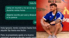 La inmobiliaria apeló a la buena voluntad y le pidió por Whatsapp que pague el doble del alquiler.