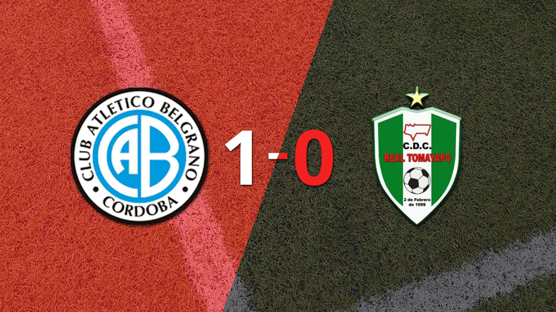 A Belgrano le alcanzó con un gol para derrotar a Real Tomayapo en el estadio el Olímpico de Córdoba