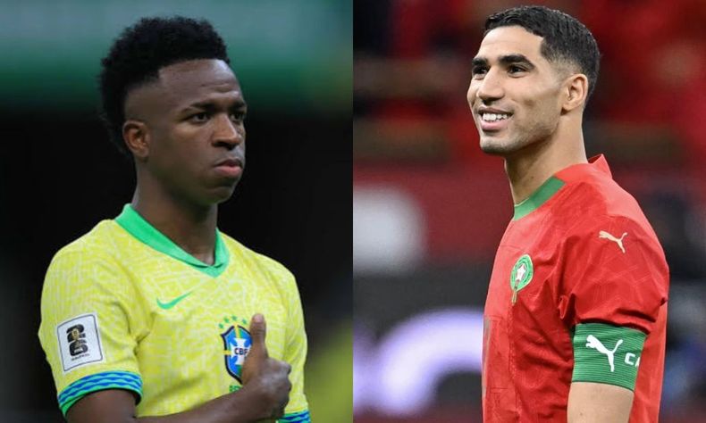 Vinicius Jr. y Achraf Hakimi