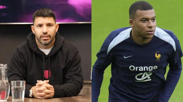 El Kun Agüero se diferenció de Mbappé.
