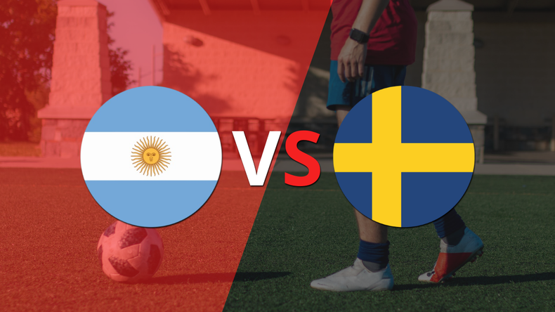 Suecia fue superior y venció por dos goles a Argentina en el estadio FMG Stadium Waikato