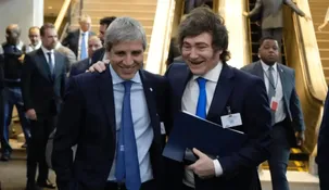 Luis Caputo y Javier Milei.