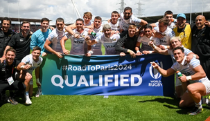 El seleccionado argentino de rugby, Los Pumas 7s, derrotó a Sudáfrica por 21-12.