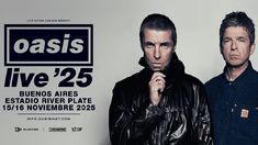 Oasis volverá a Argentina en 2025, es decir luego de 16 años. Oasis volverá a Argentina en 2025, es decir luego de 16 años.