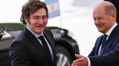 Milei y Scholz se reunieron este domingo en Berlín. Milei y Scholz se reunieron este domingo en Berlín.