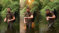 El biólogo y youtuber logró captar en un video el aterrador momento. El biólogo y youtuber logró captar en un video el aterrador momento.