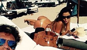 Para ella no terminó el calor: Karina Jelinek alterna trabajo y placer en Miami