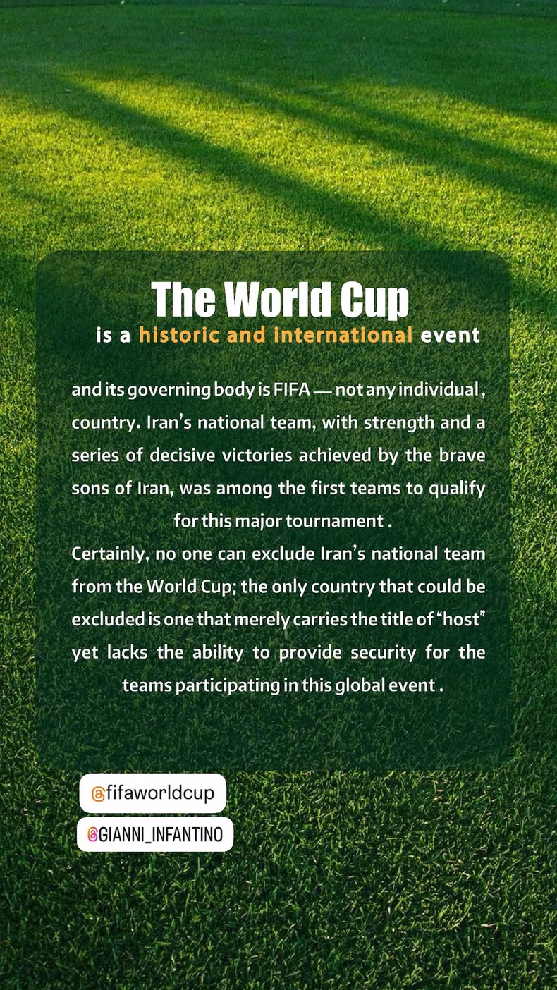 La respuesta de la selección de Irán sobre su participación en el Mundial 2026.