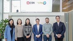 Las representantes de CGTN junto a los directivos de C5N. Las representantes de CGTN junto a los directivos de C5N.