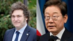 Javier Milei y Lee Jae-myung.