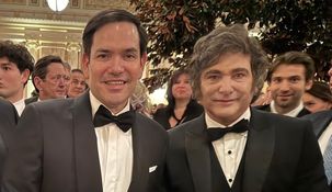Milei y Rubio en una gala en honor a Trump. Milei y Rubio en una gala en honor a Trump.