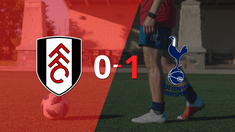 a tottenham no le sobro nada, pero vencio a fulham en su casa por 1 a 0