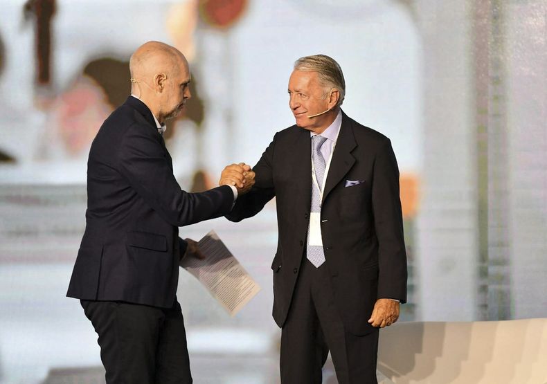 Horacio Rodríguez Larreta y Daniel Funes de Rioja.
