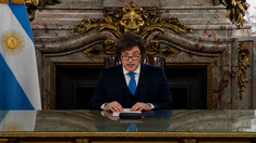 Javier Milei habló por cadena nacional.