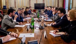 Diana Montino protagonizó reuniones en Italia.