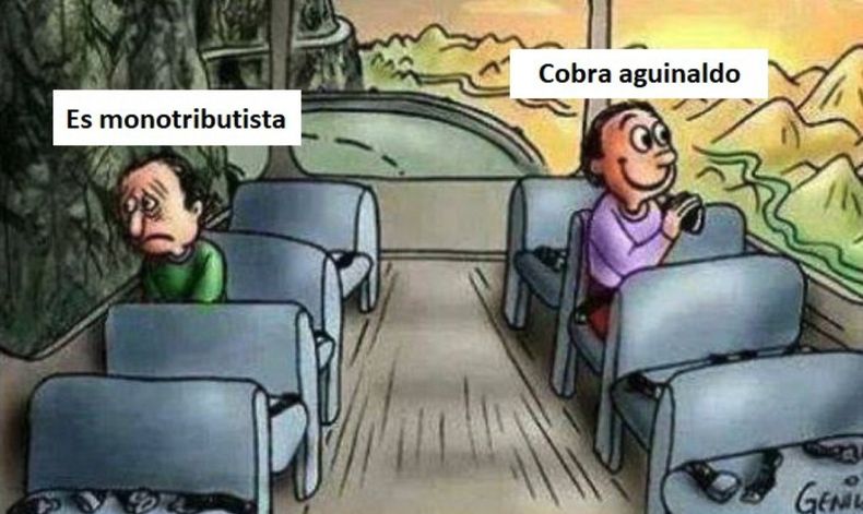 Los mejores memes del aguinaldo para monotributistas.&nbsp;