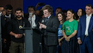 El lanzamiento oficial de Flavio Bolsonaro se llevó a cabo en la ciudad de San Pablo.&nbsp;