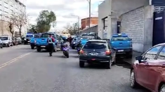 Operativo de seguridad ante un robo simulado en Villa Soldati. Operativo de seguridad ante un robo simulado en Villa Soldati.