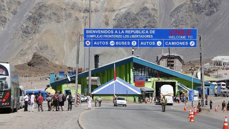 Frontera entre Argentina y Chile.&nbsp;