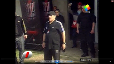 Maradona volvió al fútbol acompañado por Don Diego y el padre de Verónica Ojeda Maradona volvió al fútbol acompañado por Don Diego y el padre de Verónica Ojeda