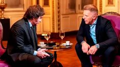 Javier Milei junto a Alejandro Fantino. 