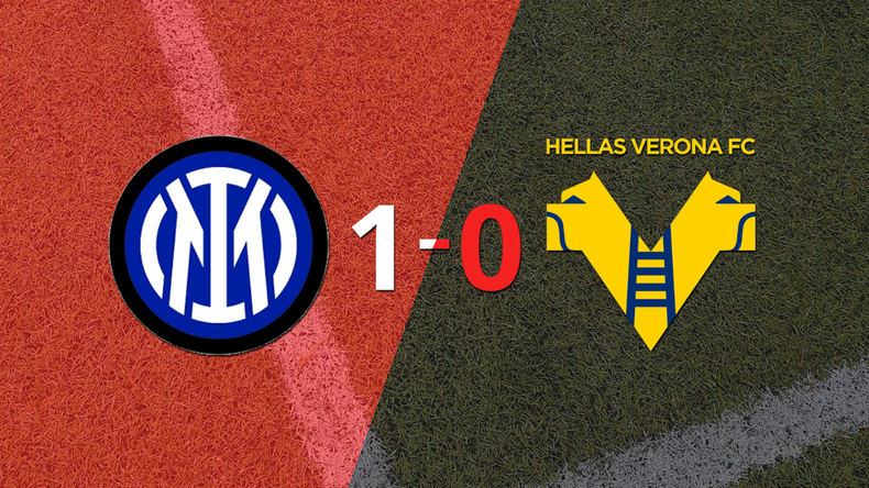 Inter le ganó 1-0 como local a Hellas Verona