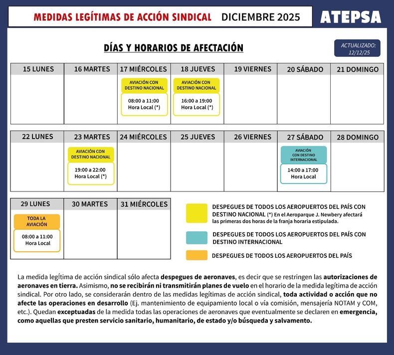 Conograma compartido por ATEPSA. 