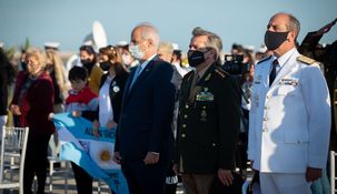 taiana participo del homenaje a la tripulacion del ara san juan, a cuatro anos de su naufragio