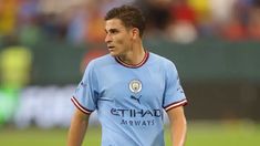 Julián Álvarez ya tiene su tema por parte de los hinchas del Manchester city. Julián Álvarez ya tiene su tema por parte de los hinchas del Manchester city.