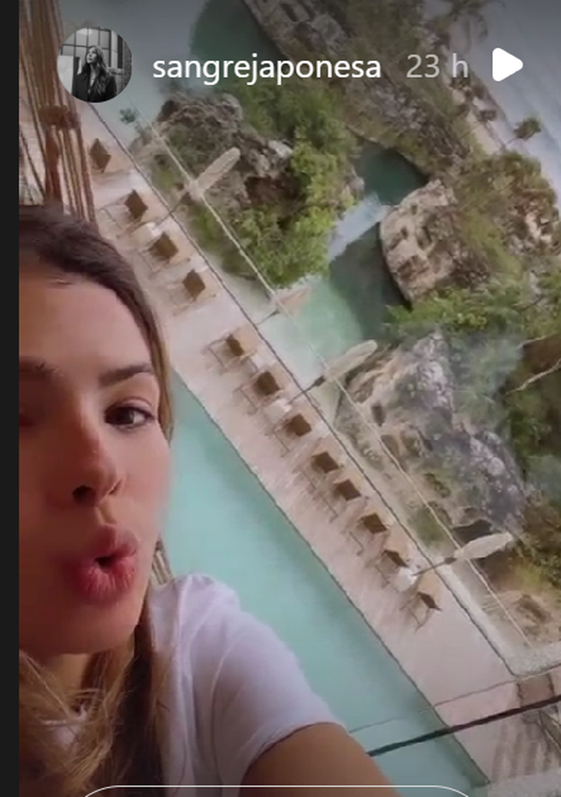 Una postal del hotel subida a Instagram por la modelo.
