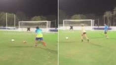 Mientras preparan su casamiento, Diego Maradona y Rocío Oliva entrenan en Dubai ¡con 45 grados! Mientras preparan su casamiento, Diego Maradona y Rocío Oliva entrenan en Dubai ¡con 45 grados!