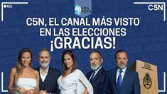 C5N se convirtió en el canal más visto de la Argentina durante las PASO. C5N se convirtió en el canal más visto de la Argentina durante las PASO.