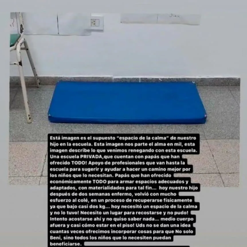 La familia dice que es una especie de represalia por quejarse por la falta de inclusión para su hijo que tiene TEA.