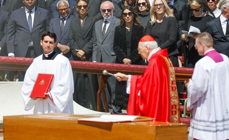 Lula da Silva en el funeral del papa Francisco.