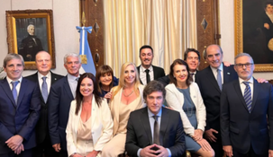 Javier Milei y su Gabinete.&nbsp;