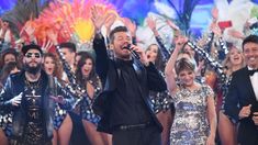 Marcelo Tinelli saluda en la gran apertura de Showmatch 2017 Marcelo Tinelli saluda en la gran apertura de Showmatch 2017