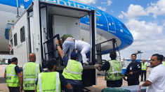 Cayó un elevador en Ezeiza. Cayó un elevador en Ezeiza.