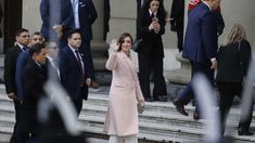 Victoria Villarruel llegó sola al Tedeum por el 25 de mayo.