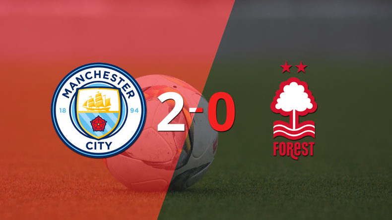 Derrota de Nottingham Forest por 2-0 en su visita a Manchester City
