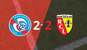 RC Strasbourg empató 2-2 en casa con Lens